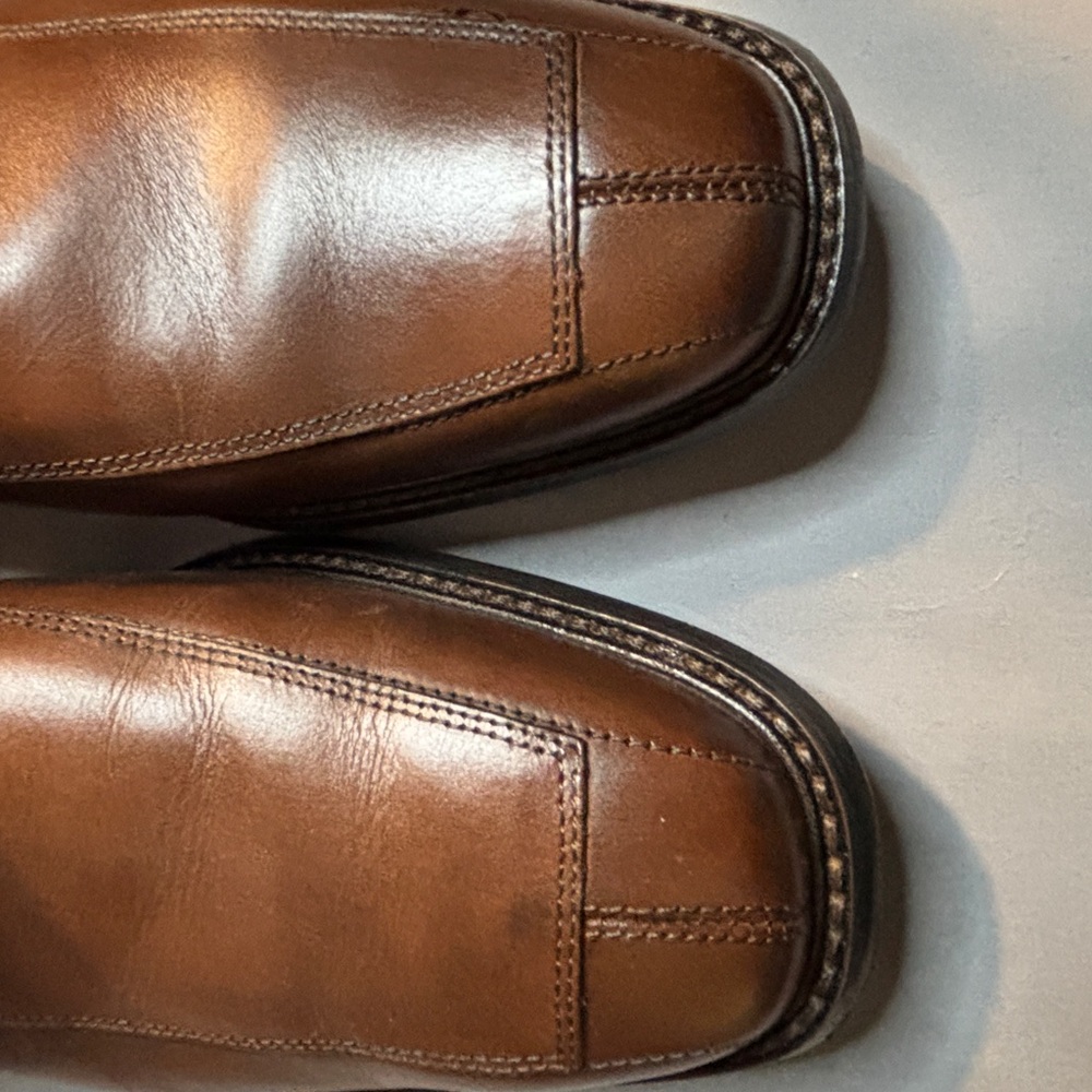 Florsheim Men's Tan Leather Oxfords Size 12D New in Box Dress Shoe 4 Eyelet - Picture 8 of 8